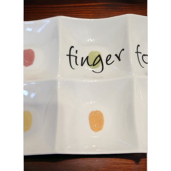 Fitz and Floyd FINGER FOODS SNACK TRAY - Picture 5 of 8